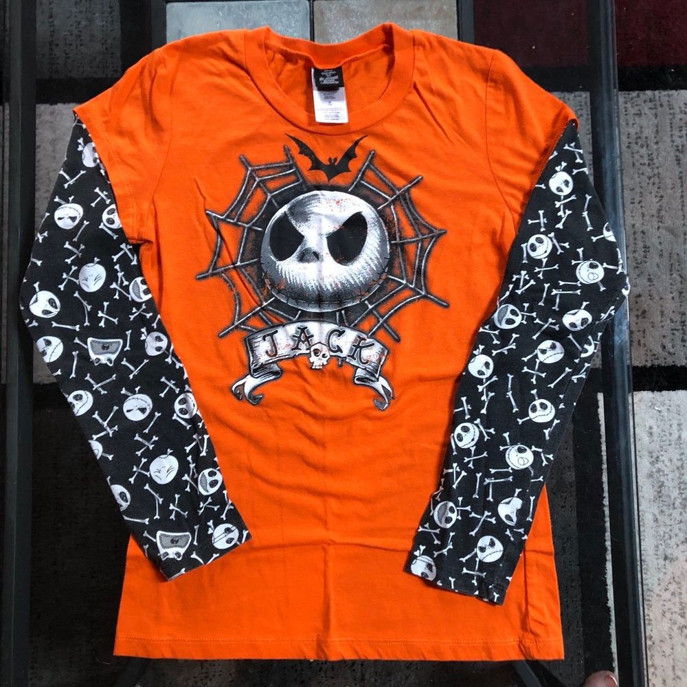 Jack Skellington The Nightmare Before Christmas Long Sleeve Tee - Medium